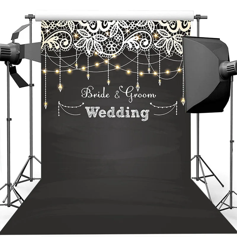 

NeoBack Weeding Decorations Backdrop Rustic Wedding Style Engagement Party Photo Background Customized Vinyl Backdrops