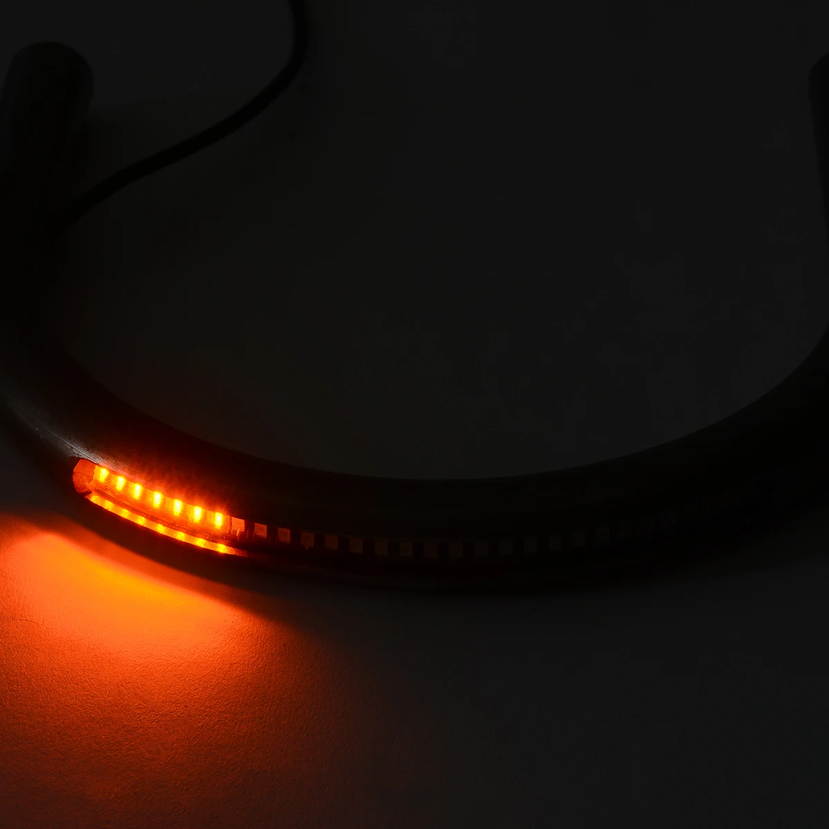 For Honda 1PC Moto Cafe Racer Seat Frame Loop Hoop + Turn Signal Brake LED Light Black 227mm Support CB 500 /CB 550/CB 650/CB