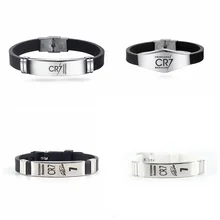 Футбольная звезда C Ronaldo браслет знаменитый футболист фанаты сувенир нержавеющая сталь регулируемые ID браслеты мужские браслеты для мальчика