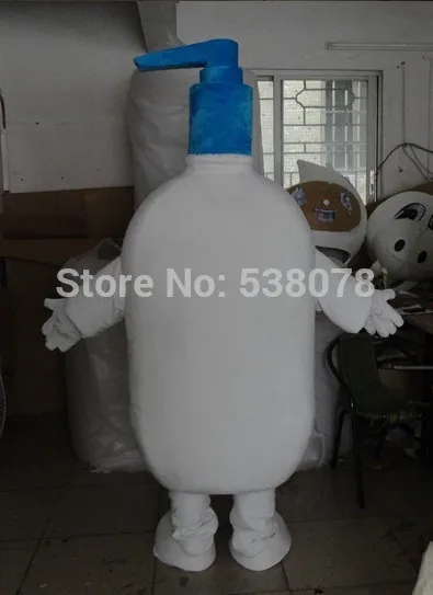 

FREE SHIP Shower Gel Body Wash Cream Shampoo Hand Detergent Bottle Washing Sanitizer Mascot Costume SW472
