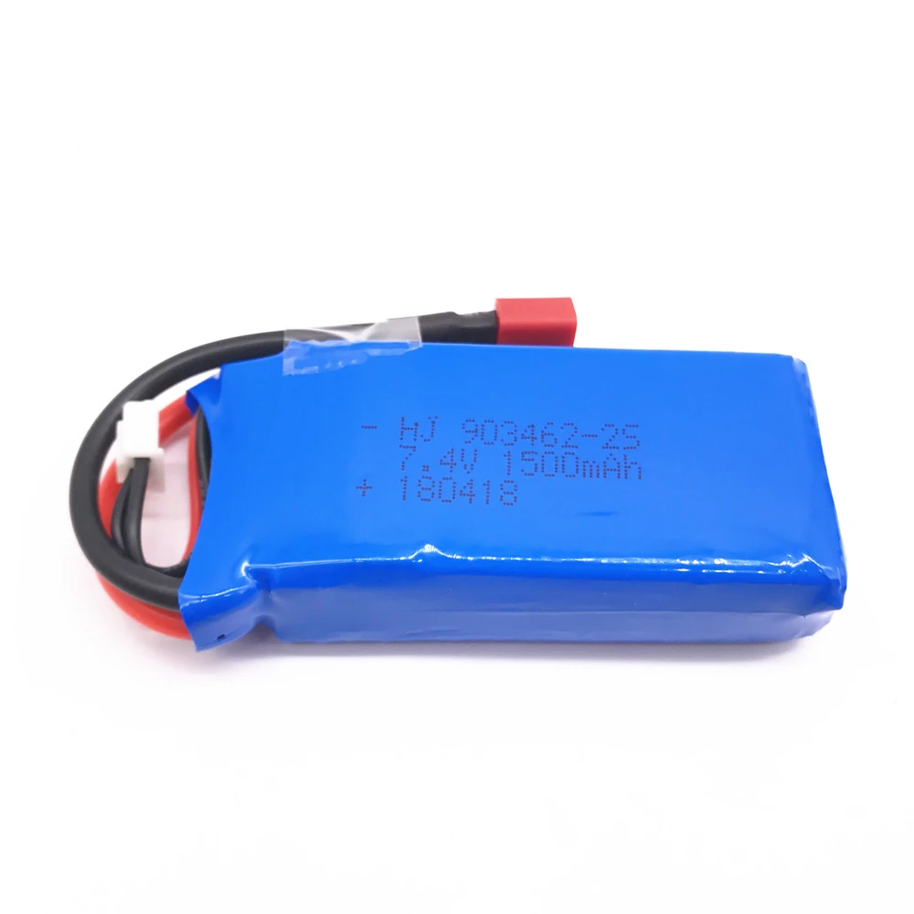 Обновленный аккумулятор Lipo 3000 мАч (2*1500 мАч) 2S 7 4 В 1500 25C для Wltoys 144001 12428 12423 1:12