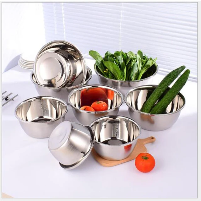Thick stainless steel basin without sauce cylinder baking bowl