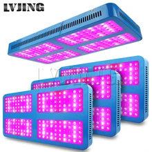 DHL/FedEx 4 шт. 2000 Вт высокой мощности Светодиодный свет для выращивания полного спектра красный/синий/белый/УФ/ИК 410-730nm для комнатных растений и цветов