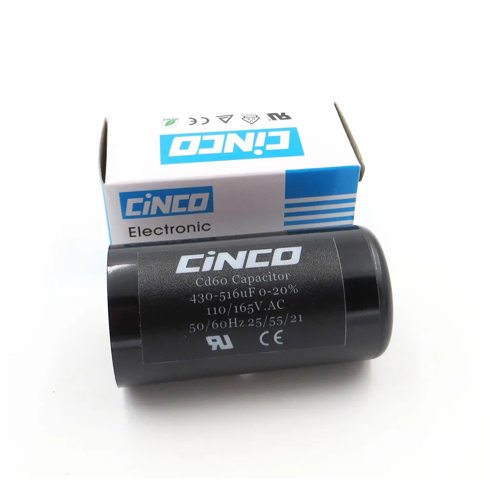 430 516 мкФ 110V 125V 165V CD60 мотор пусковые конденсаторы запуск двигателя ing mfd uf mf