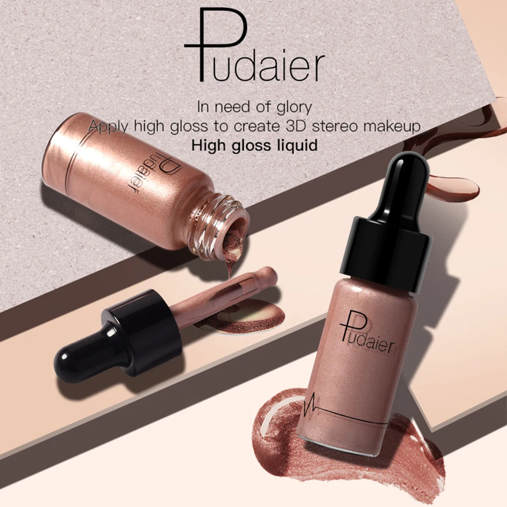 

Oil-control Brightener Shimmer Liquid Foundation Glitter Face Glow Concealer Makeup Highlighter Long Lasting Primer Cosmetic