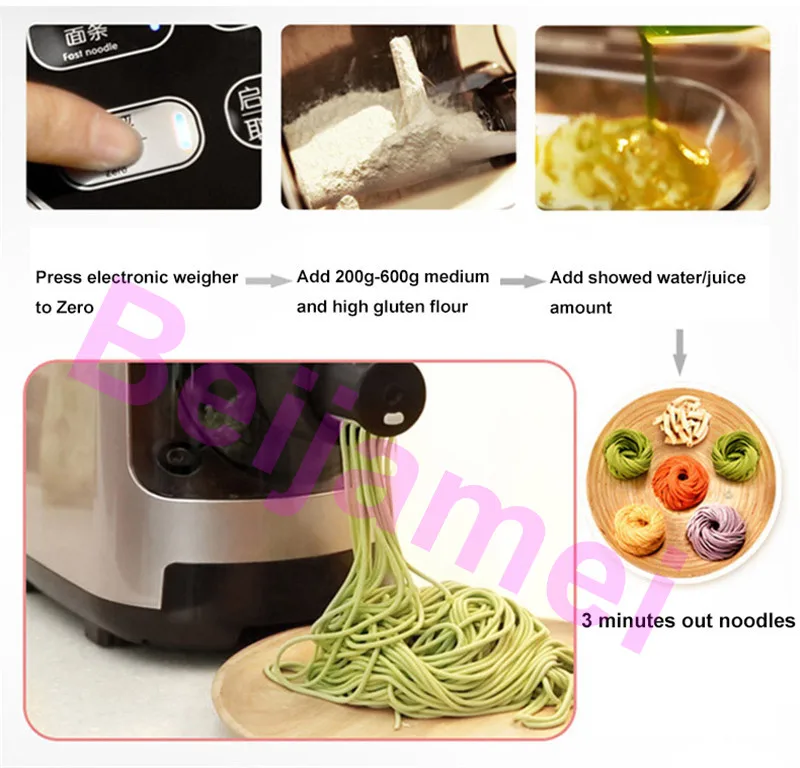 Beijamei automatic intelligent noodles machine small household pressing machine commercial noodles maker price