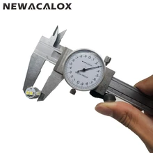 Buy online Shock-proof Stainless Steel Precision Vernier Caliper Metric Micrometer Gauge Measuring Tool Dial Caliper 0-150mm/0.02mm