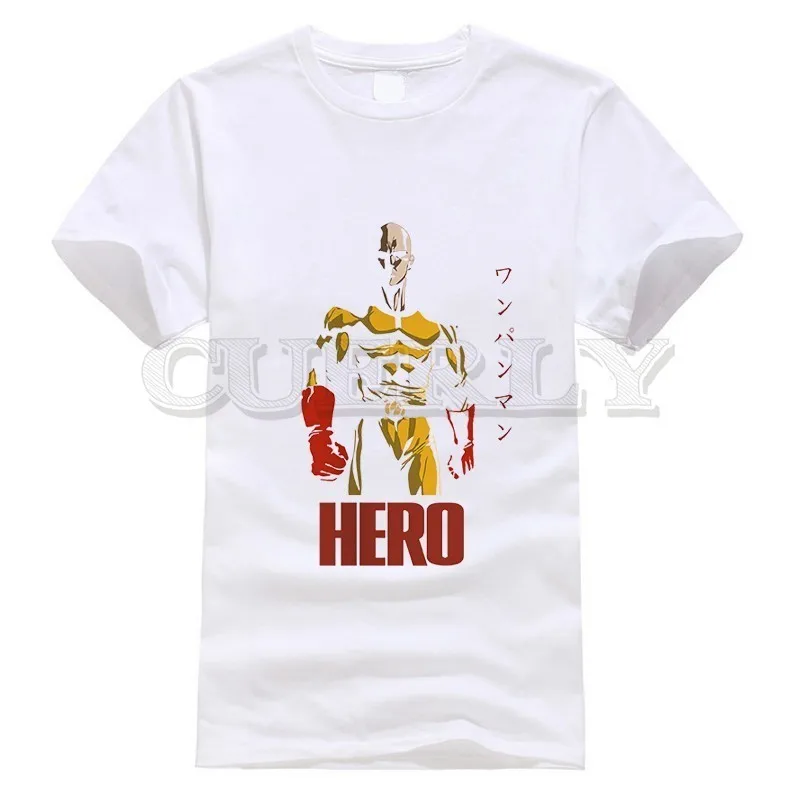 

2019 New T-shirt Short Sleeve One Punch Man Saitama Thsirt Japan Anime Cartoon Summer Dress Men Tee Street Funny T Shirt Retro