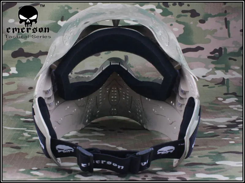 Подробные сведения о военный Пейнтбольный боевой полный уход за кожей лица маска EMERSON Тактический анти-удар маска AT-FG EM6603B-без перевода