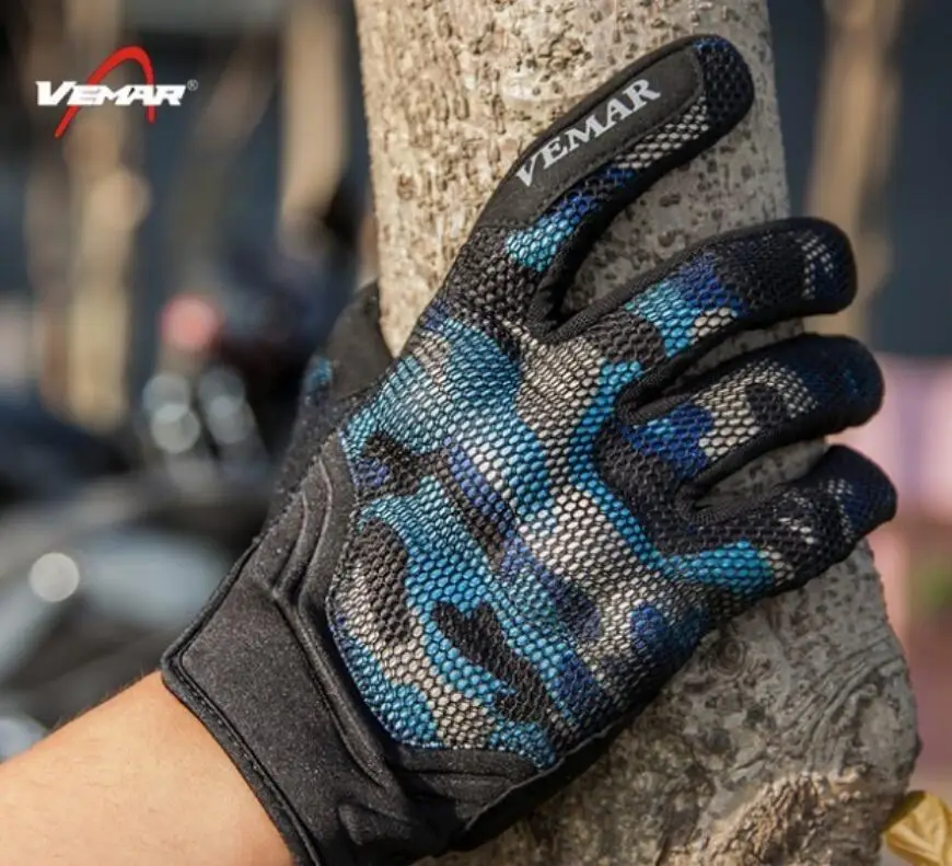 

New model Vemar motorcycle gloves off-road racing car breathable gloves camouflage touch screen gloves male rider gear