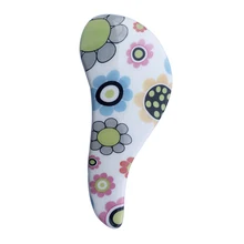 1pcs Fashion Magic Handle Tangle Detangling Comb Shower Hair Brush Salon Styling Tamer Tool Hot Selling Blue Flowers