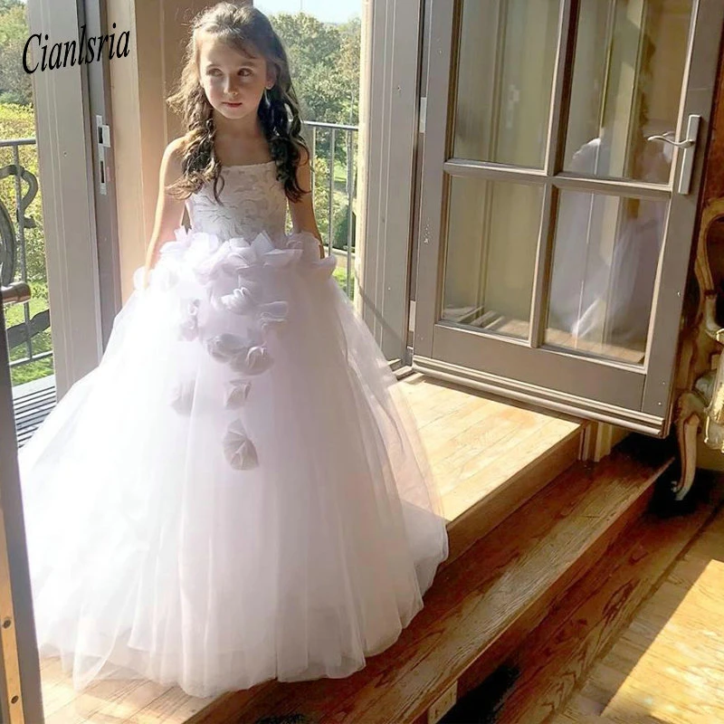 girls dress with tulle skirt
