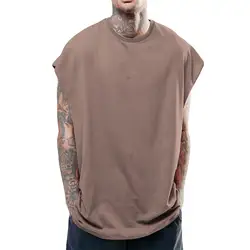 JAYCOSIN 2019 новые летние мужские Рубашки повседневные в стиле хип-хоп однотонные спортивные Блузы без рукавов топы Мужские рубашки 9701