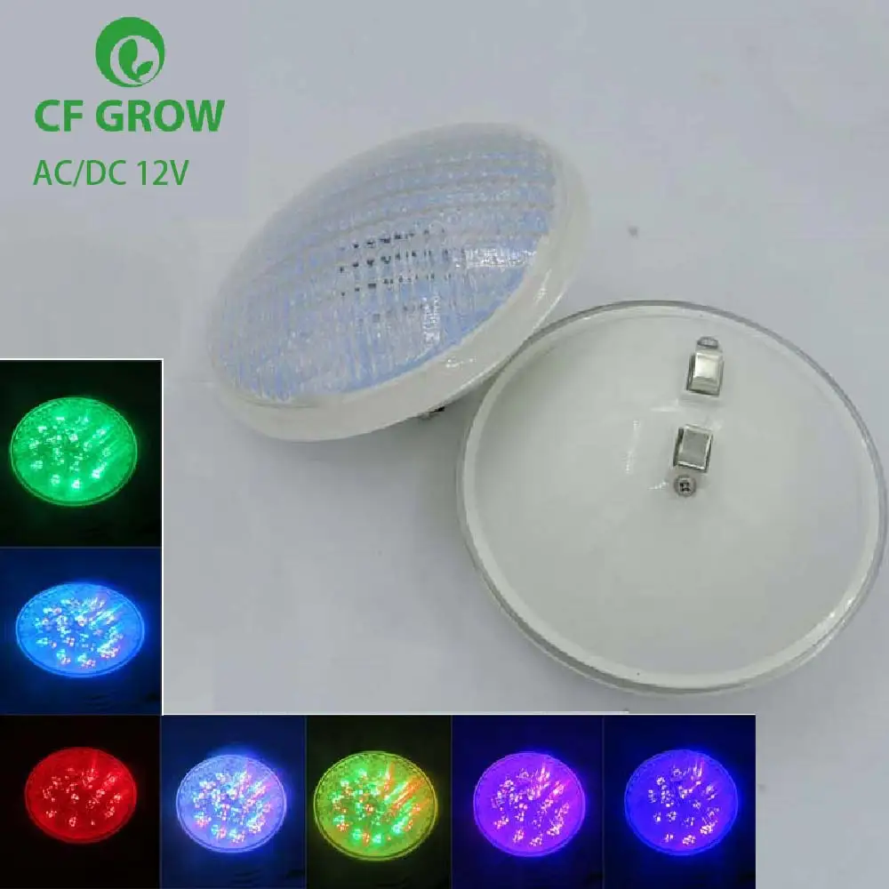 v ao ar Luzes Subaquáticas w 36 48 60w72w Fonte Lagoa Luz dc 12 Livre Spotlight Par56 Rgb Piscina Ip68 Led 24