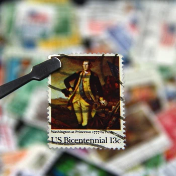 

100 PCS/Lot No Repeat USA Postage Stamps Collections From United States With Post Marks Amercia Stamp Postal All Used, Gifts