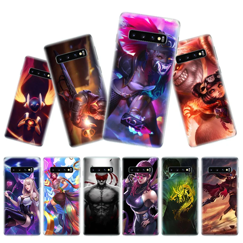 

League of Legends KDA Phone Cases For Samsung Galaxy S9 S8 A6 A8 J4 J6 + Plus A7 A9 J8 2018 Note 9 8 S7 S6 Edge Cover