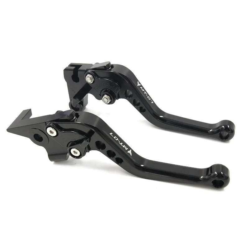 MT-07 MT07 MT 07 Motorcycle New CNC Short Brake Clutch Levers For Yamaha MT-07 MT07 MT 07 2014 2015 2016 2017 Levers with logo (3)