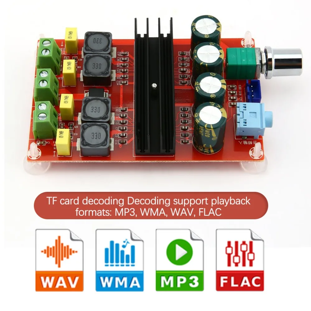 TPA3116 2*100 Вт Bluetooth цифровой усилитель мощности плата двухканальный цифровой аудио усилитель плата модуль супер бас Ampl