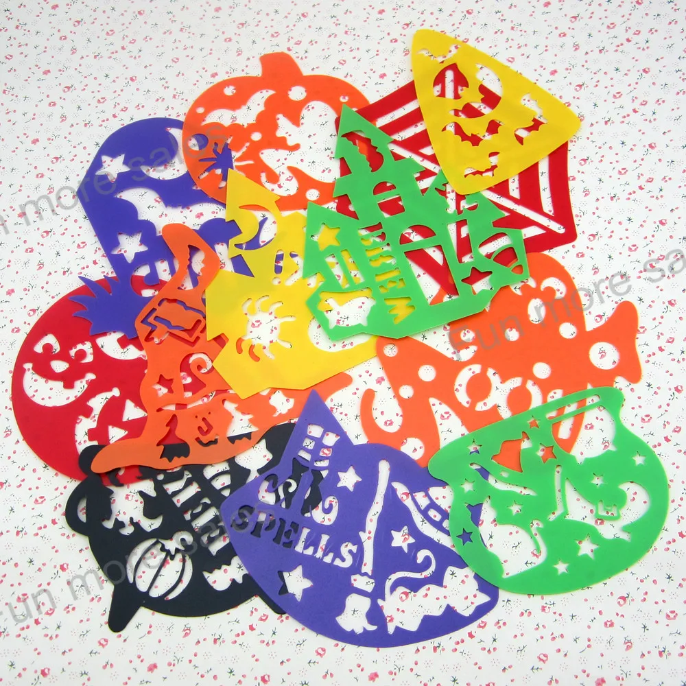 12designs stencils kids drawing templates plastic halloween painting boards diy baby children hot educational toys 122 - Kids Drawing Stencils 12designs stencils kids drawing templates plastic halloween painting boards diy baby children hot educational toys 122 - Kids Drawing Stencils