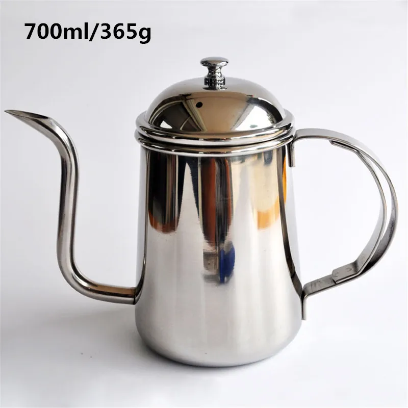  700ML highquality stainless steel fine mouth pot / Creative kettle coffee percolator and tea pot kitchen tools 