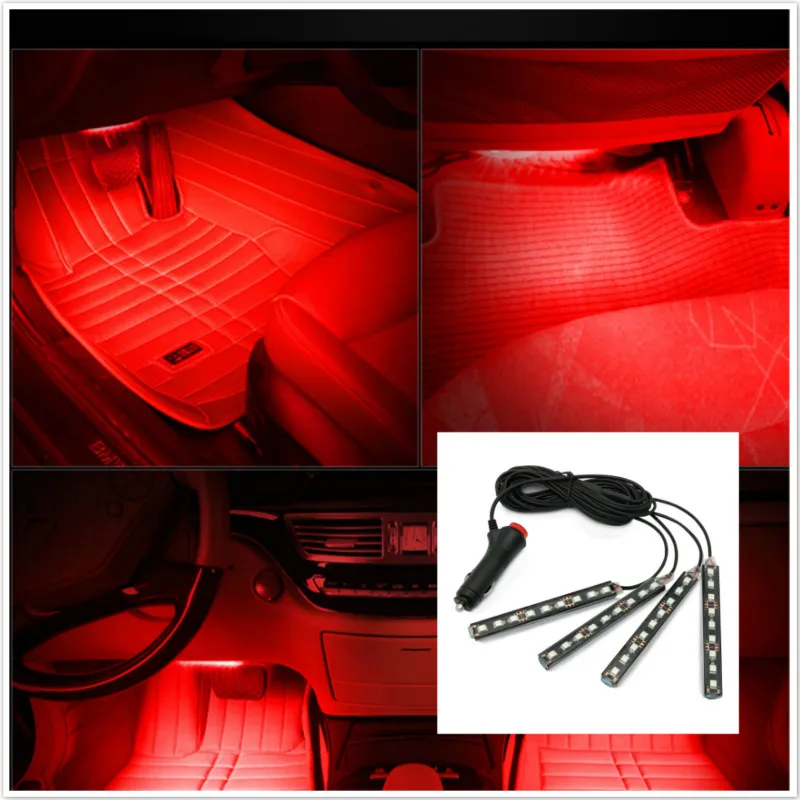 

For Toyota Corolla RAV4 Yaris Honda Civic Accord Fit CRV Nissan Car Interior Floor Foot Decoration LED Atmosphere Light Lamp