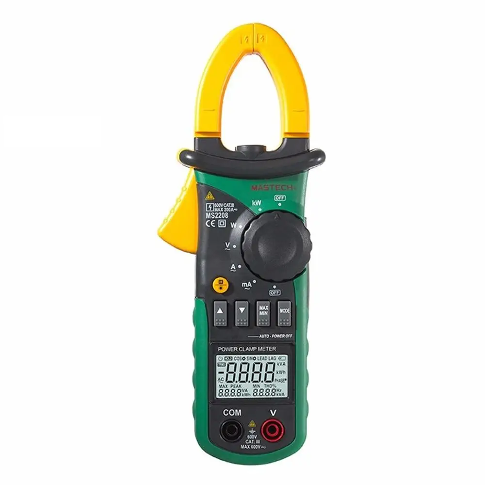 Mastech MS2208 гармонические Мощность зажим для тестера мультиметр Trms Напряжение ток Мощность фазовый угол Тесты