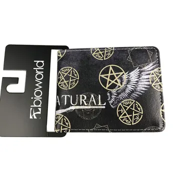 

Cartoon Anime Comics Wallets Super Natural Animation Purse Men Women Leather Dollar Bag Movie Supernatural Short Wallet carteira