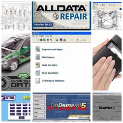 Авто все данные 1 ТБ HDD жесткий диск alldata mitchell 17 программное обеспечение с Vivid мастерская данных ElsaWin Atsg Alldata 10,53 Mitchell ondemand