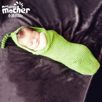 

Cute New Soft Newborn Baby Photography Props Newborn Baby Cap Baby Hats Crochet Newborn Baby Clothes Set