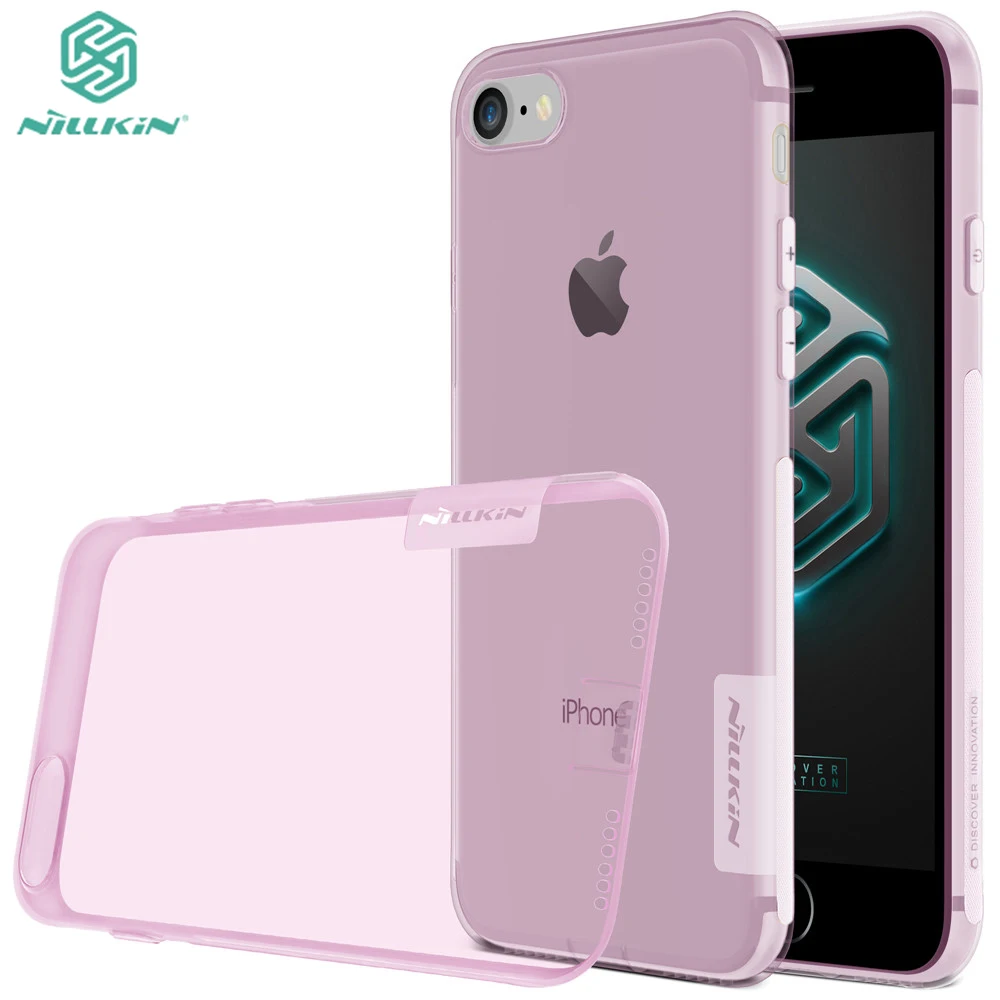 Nillkin Для Apple iPhone 7 Case 4.7 Дюймов Природа Серии РОЗОВЫЙ ЦВЕТ Мягкие TPU For 7|case for iphone|for