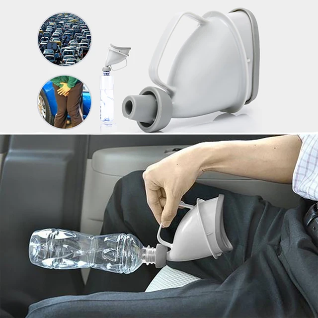 Portable Travel Urinal Car Handle Urine Bottle Children Elder Urinal