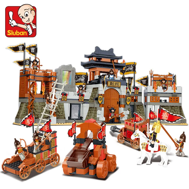 

Sluban model building kits compatible with lego city castle 825 3D blocks Educational model & building toys hobbies for children