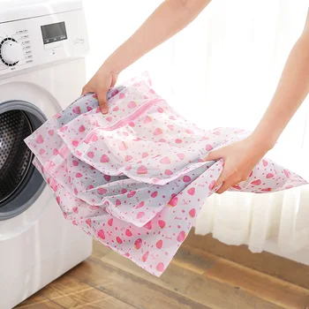 

3 Size Zippered Mesh Laundry Wash Bags Foldable Delicates Lingerie Bra Socks Underwear Washing Machine Clothes Protection Net