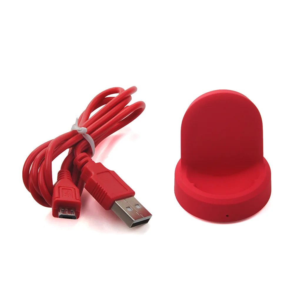 1 м Беспроводной зарядное устройство для Samsung Galaxy Шестерни S3 S2 Спорт Charging Dock USB Зарядное устройство для MOTO 360 1 2 для ticwatch кабель USB