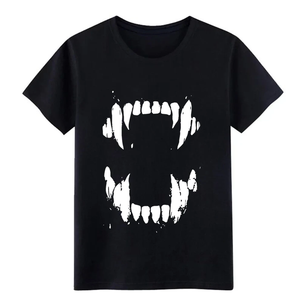 wolf fang t shirt Print Short Sleeve plus size 3xl Kawaii Graphic Basic Summer Style Formal | Мужская одежда