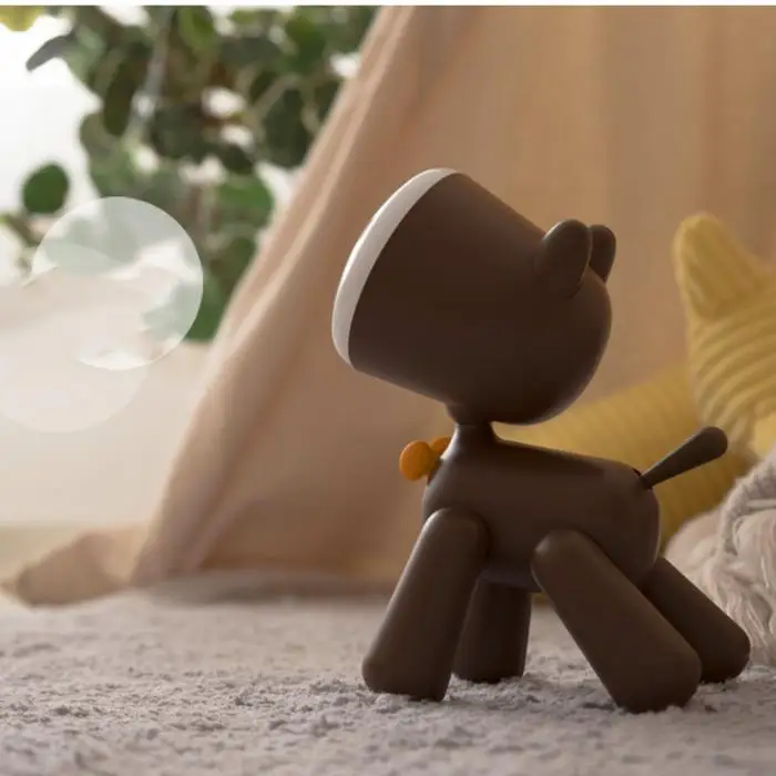 Собака ночник лампа настольная лампа для чтения USB заряжаемая милая собака дети мультфильм ночник лампы UD88