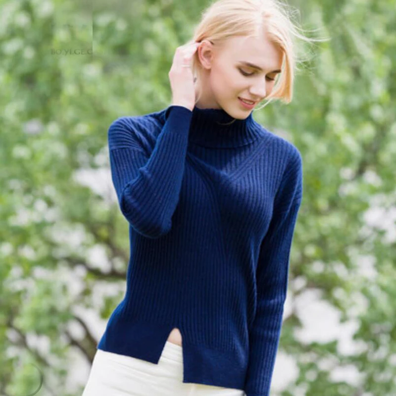 100 Cashmere Sweater Women Girl Winter Autumn Navy Blue Sweaters Red Women  Warm Natural Fabric High Quality Free Shipping|Pullovers| - AliExpress