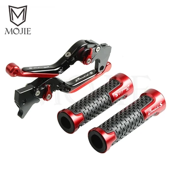 

Motorcycle CNC Adjustable Folding Extendable Brake Clutch Levers Handlebar Hand Grips For Suzuki Bandit 650S 650 S 2015