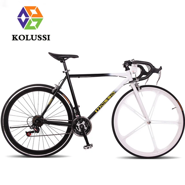 Cheap KOLUSSI 24 Speed Road Bike Bicicleta Carretera Bicycle 700CC Magnesium Alloy Five Knives Wheel Bisiklet Bicicletta Velo Fahrrad