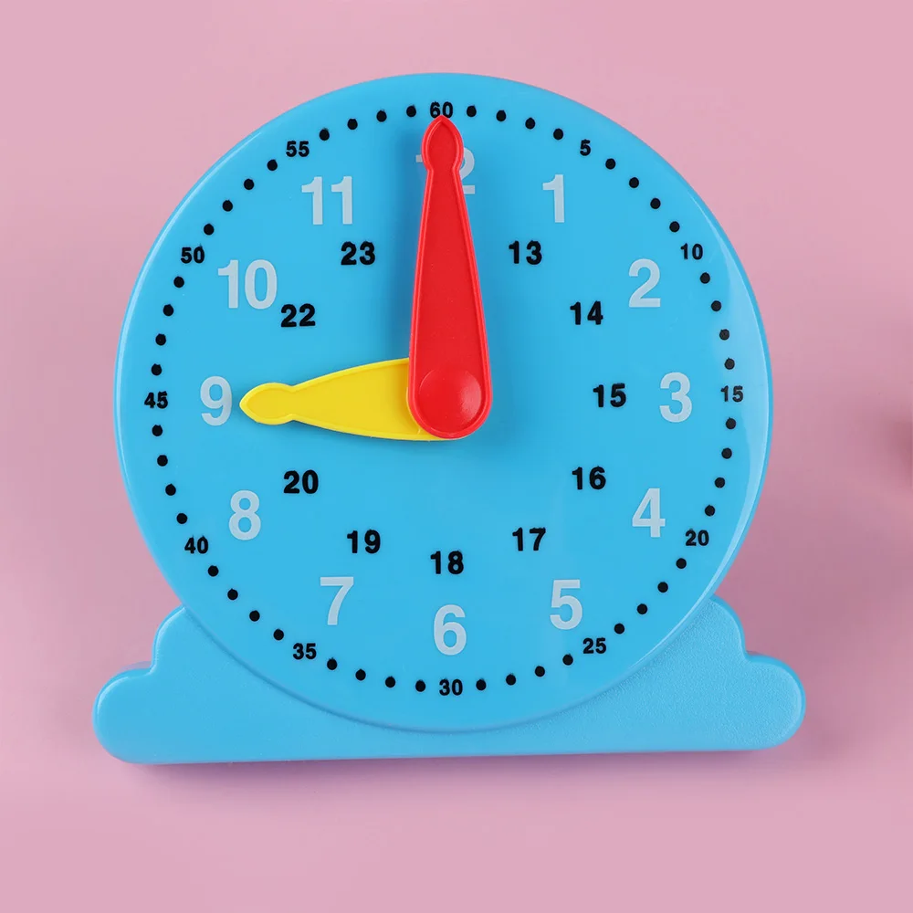 

Cute Plastic Kids Baby Cognition Clock Education Toy Early Learning Preschool Toy Life Skill Training Early Educational