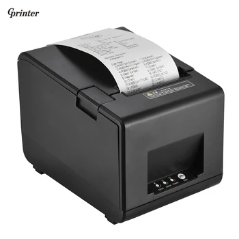 

Gprinter Thermal Receipt Printer Barcode Label Graphic Printer Cutter 160mm/s 80mm Printing Width for Reastaurant Kitchen POS