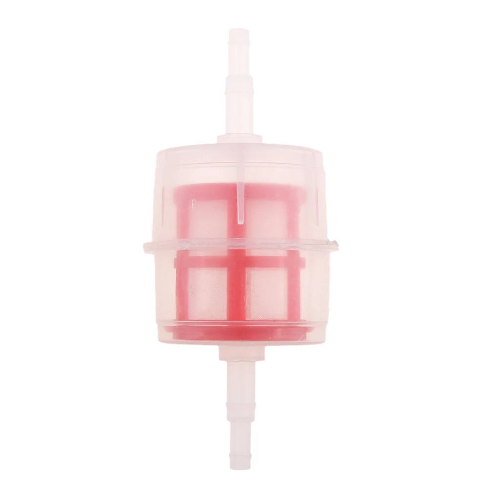 Universal Petrol Inline Fuel Filter LARGE Car Part Fit 6mm-8mm Pipes Red