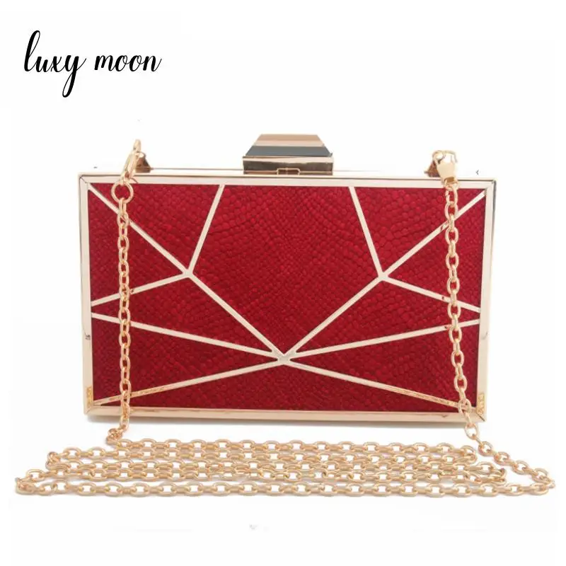 LUXY MOON Geometric evening bags new women clutch bag party purse and