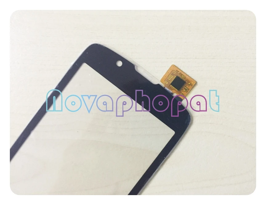 Novaphopat черный сенсор для Fly IQ4490 сенсорный экран дигитайзер замена экрана+ отслеживание