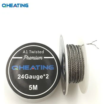 

Free shipping Qheating 5m/roll KA1 Twisted Wire for RDA RBA Rebuildable Atomizer electronic cigarette Heating Wires