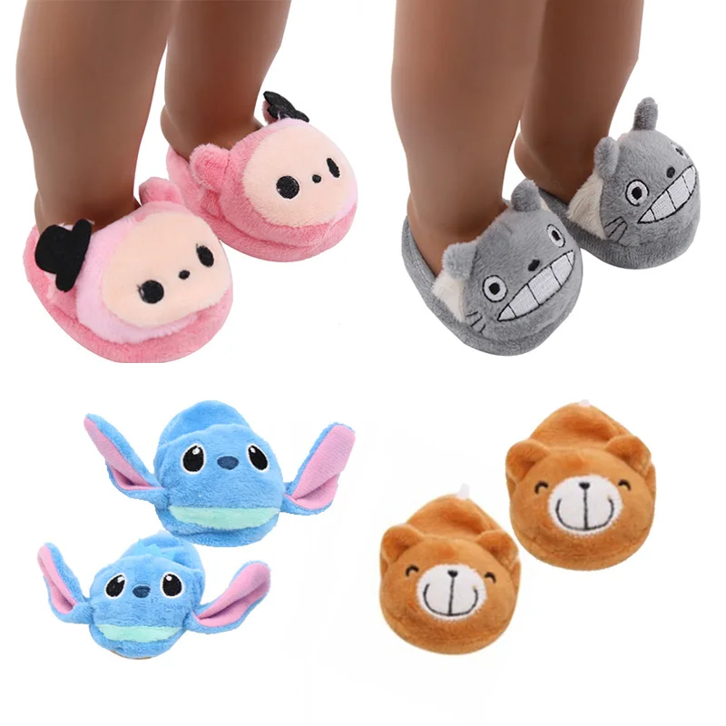 

18-inch Doll Shoes-Fashioh Slipper for My baby-18'' life/american/generation Doll Accessories-Cute Toy Outfit fit Girl Gift