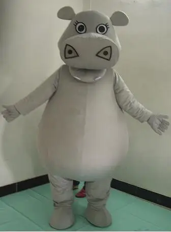 big fat grey hippo