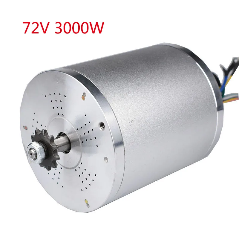 BLDC 72V 3000W электрический велосипед бесколлекторный мотор для Аксессуары для мотоциклов Электрический велосипед Скутер E-автомобиль до середины приводных двигателей - Цвет: 72V 3000W