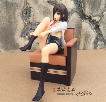 

New Comic Anime Saenai Heroine no Sodatekata Katou Megumi on Sofa Sexy Aniplex 18cm PVC Action Figure Toys