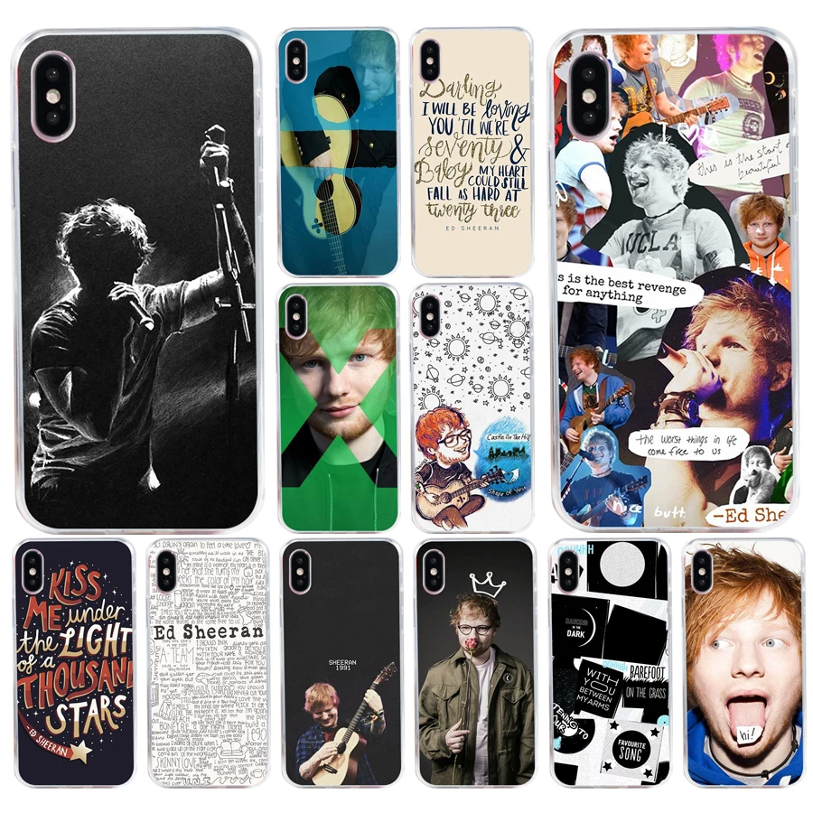 142H Singer Star Ed Sheeran Custodia Morbida In Silicone Tpu Cover Per Iphone 5 5S Se X Xr Xs Max Case